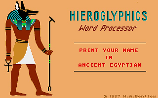 Hieroglyphics Word Processor — screenshot 1